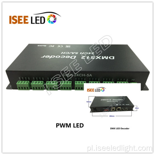 Dekoder sterownika LED PWM 120A 24 kanały